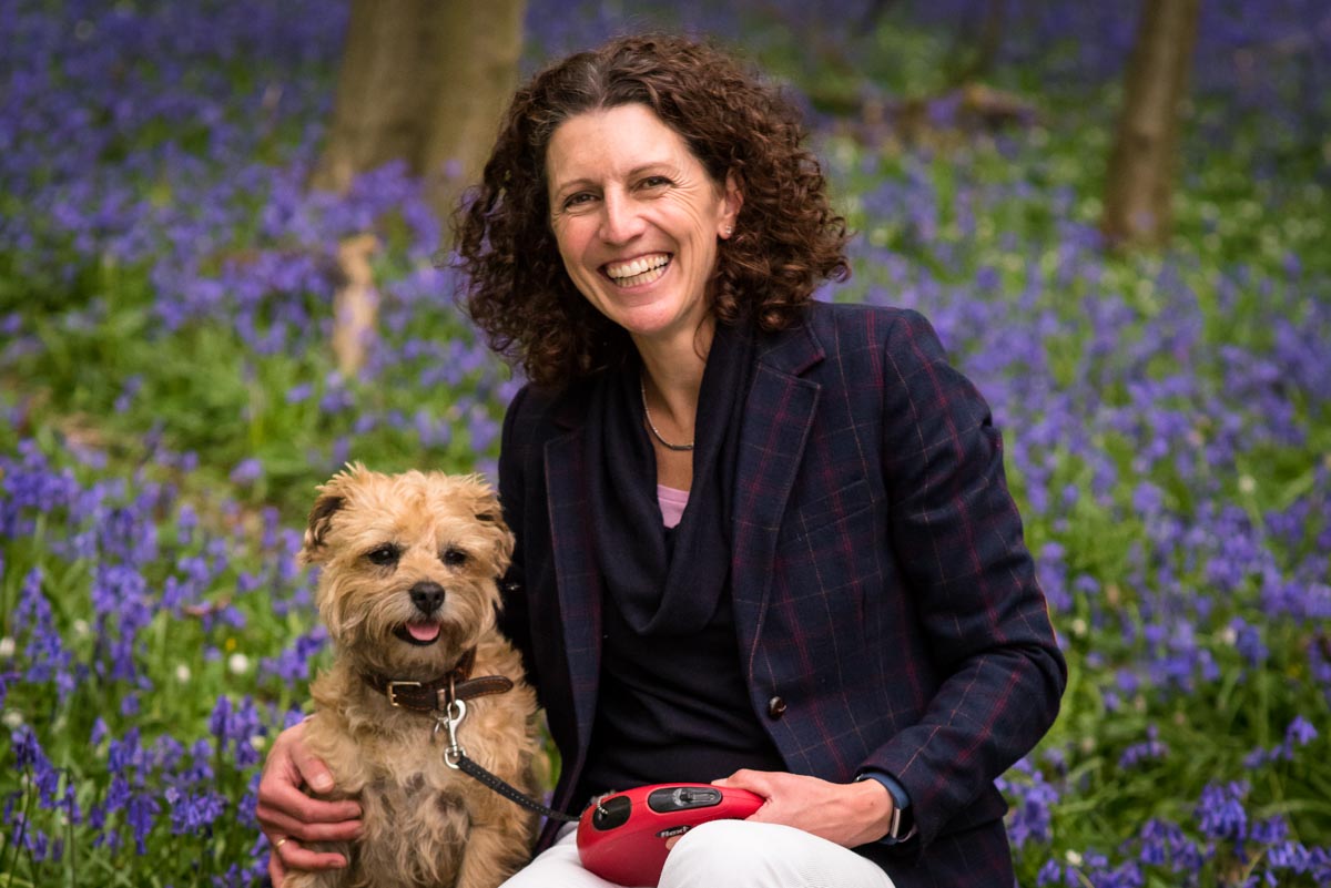 Kent wedding photographer Helen batt and her border terrier dog
