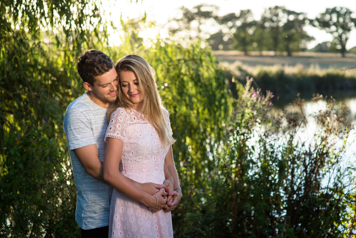 Pre wedding photograph of Jade and Stuart at Fridd Farm, Kent