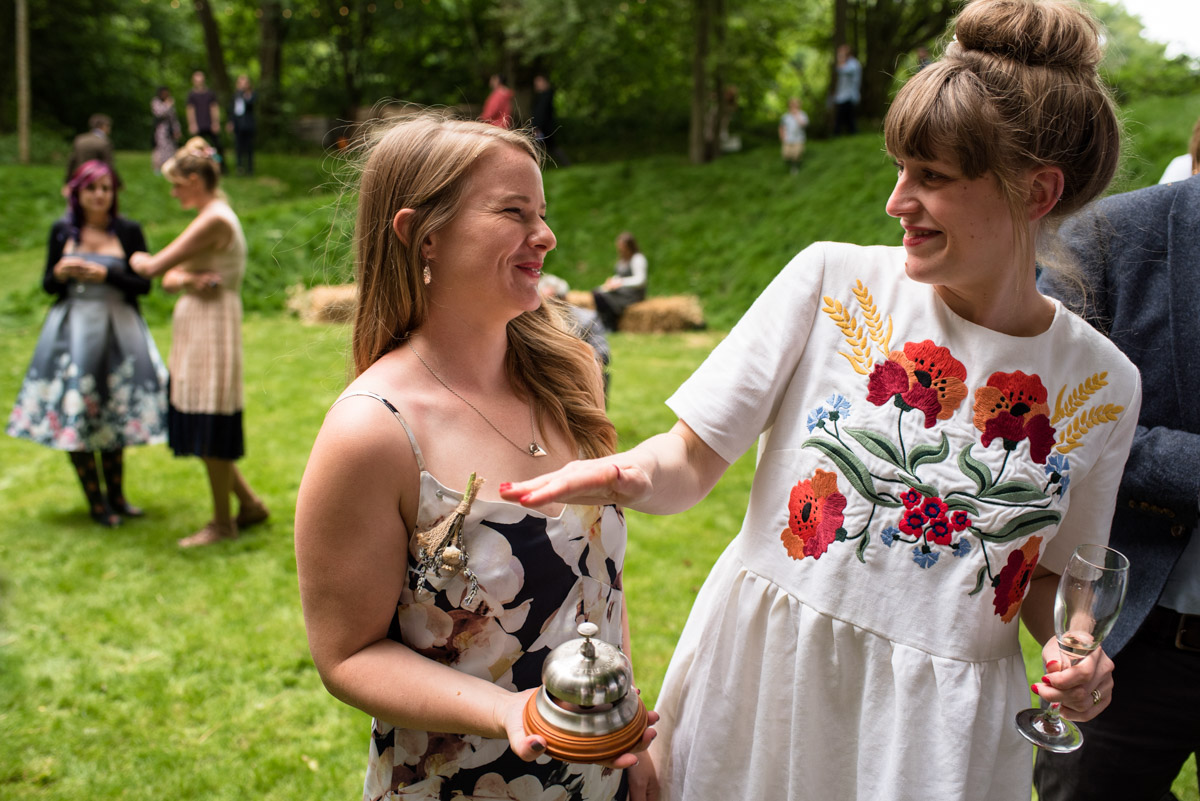 Brogan rings the bell at her eknt wedding celebration