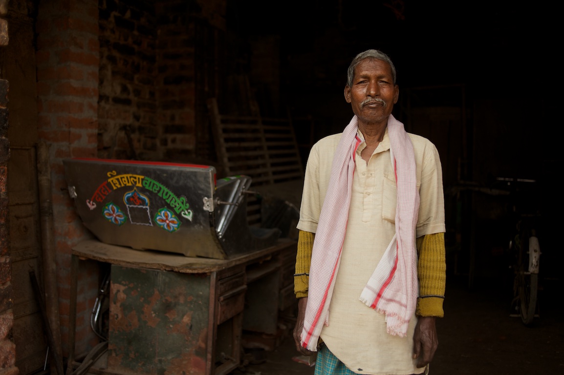 Portrait of man in India
