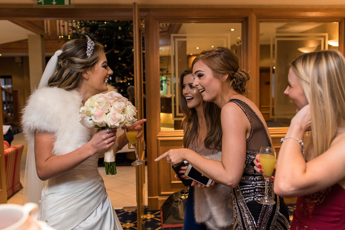 Photograph of Jade and her wedding guests