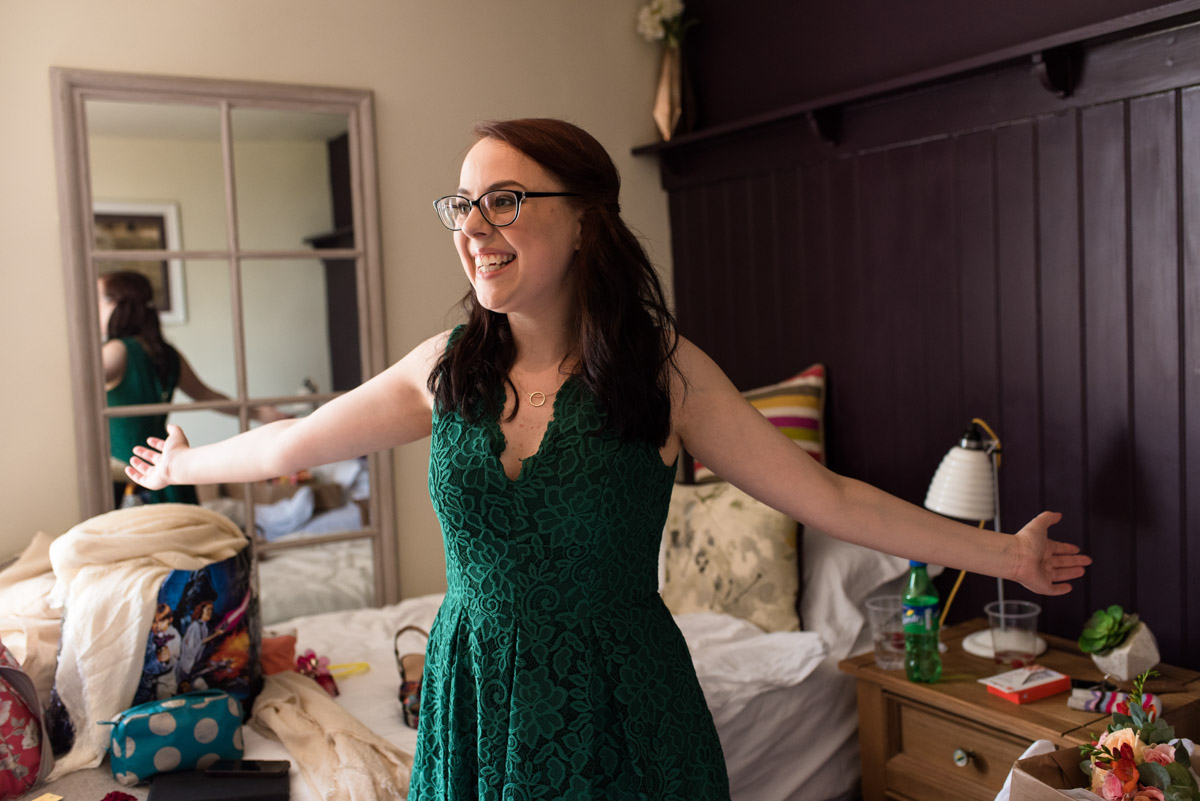 Photograph of Beths bridesmaid