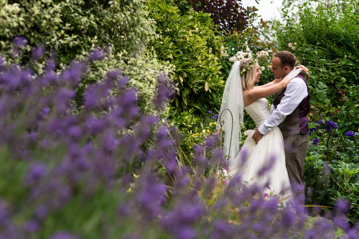 Portrait of Anne and Josh on their wedding day