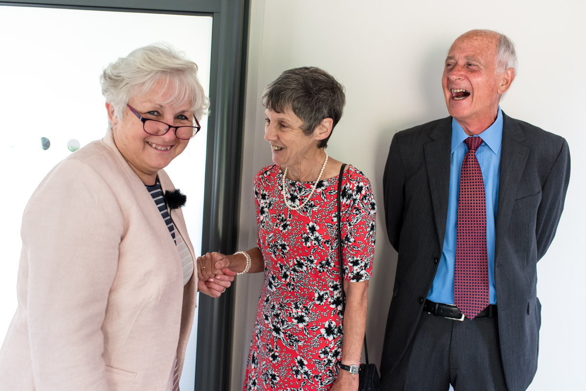 Photograph of guests in the barn at the Gardens Yalding