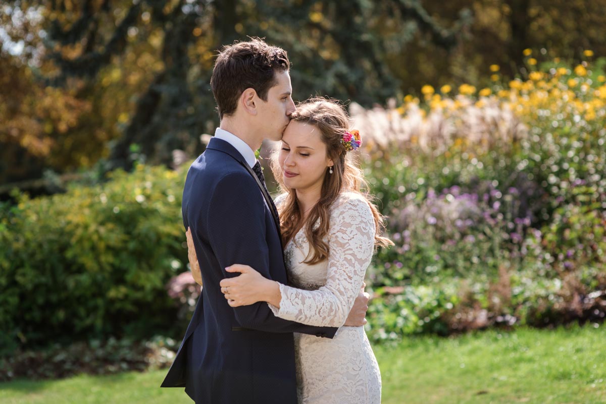 Photograph of Alex and james in gardens opposite Danson house in kent