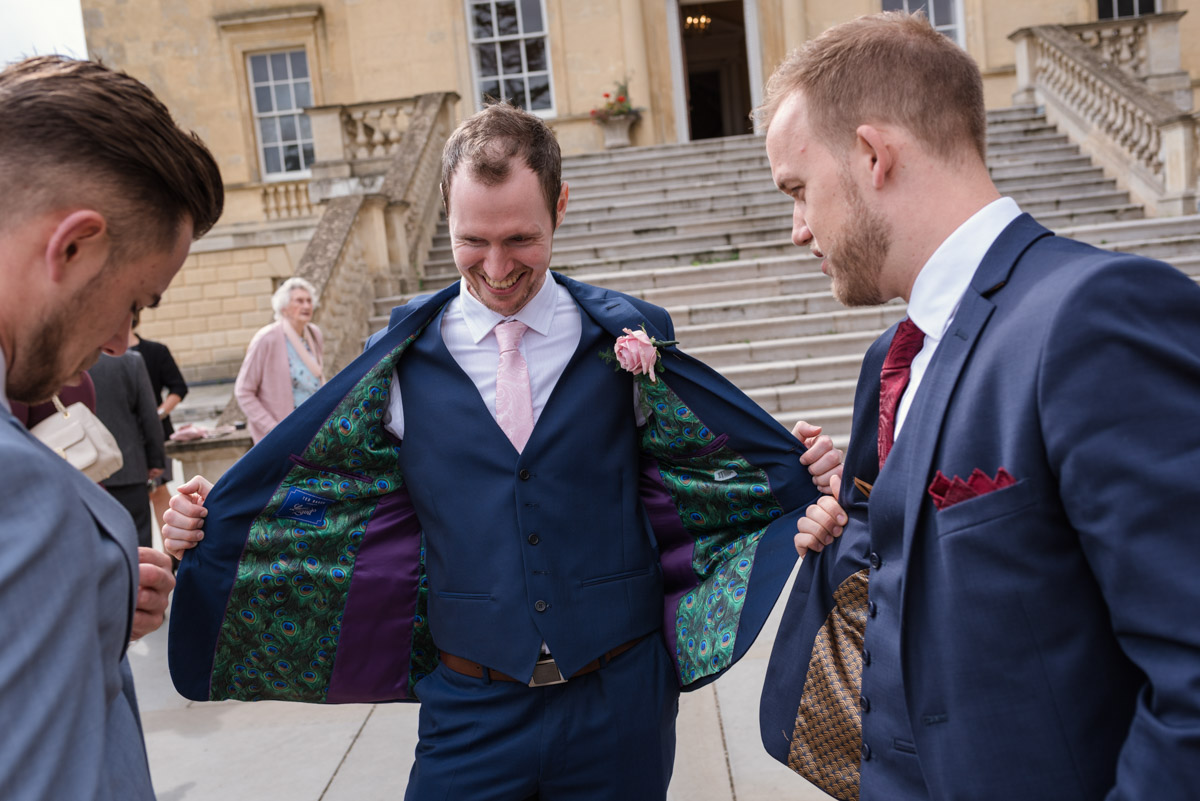 John photographed outside Danson house in Kent