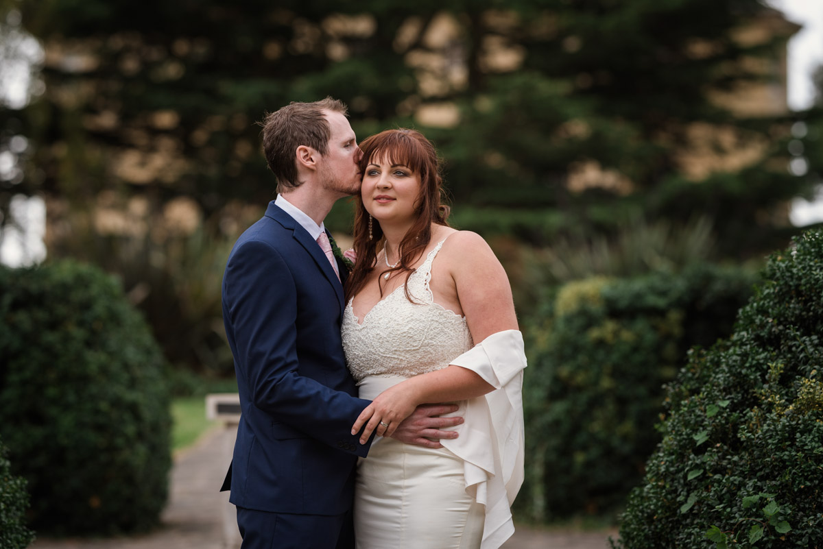 Photograph of John and Luice after their Danson House wedding ceremony