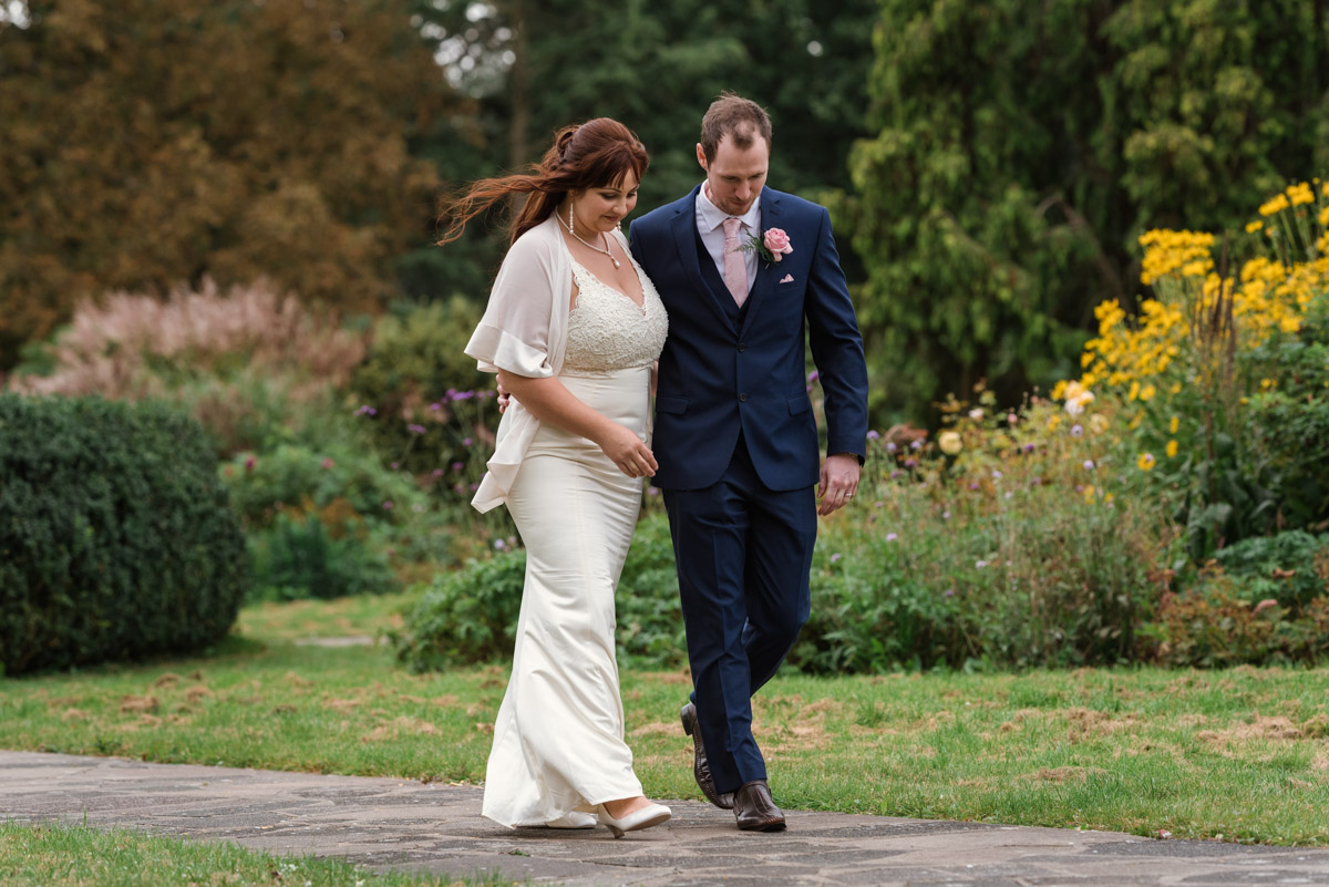 Lucie and John photographed walking