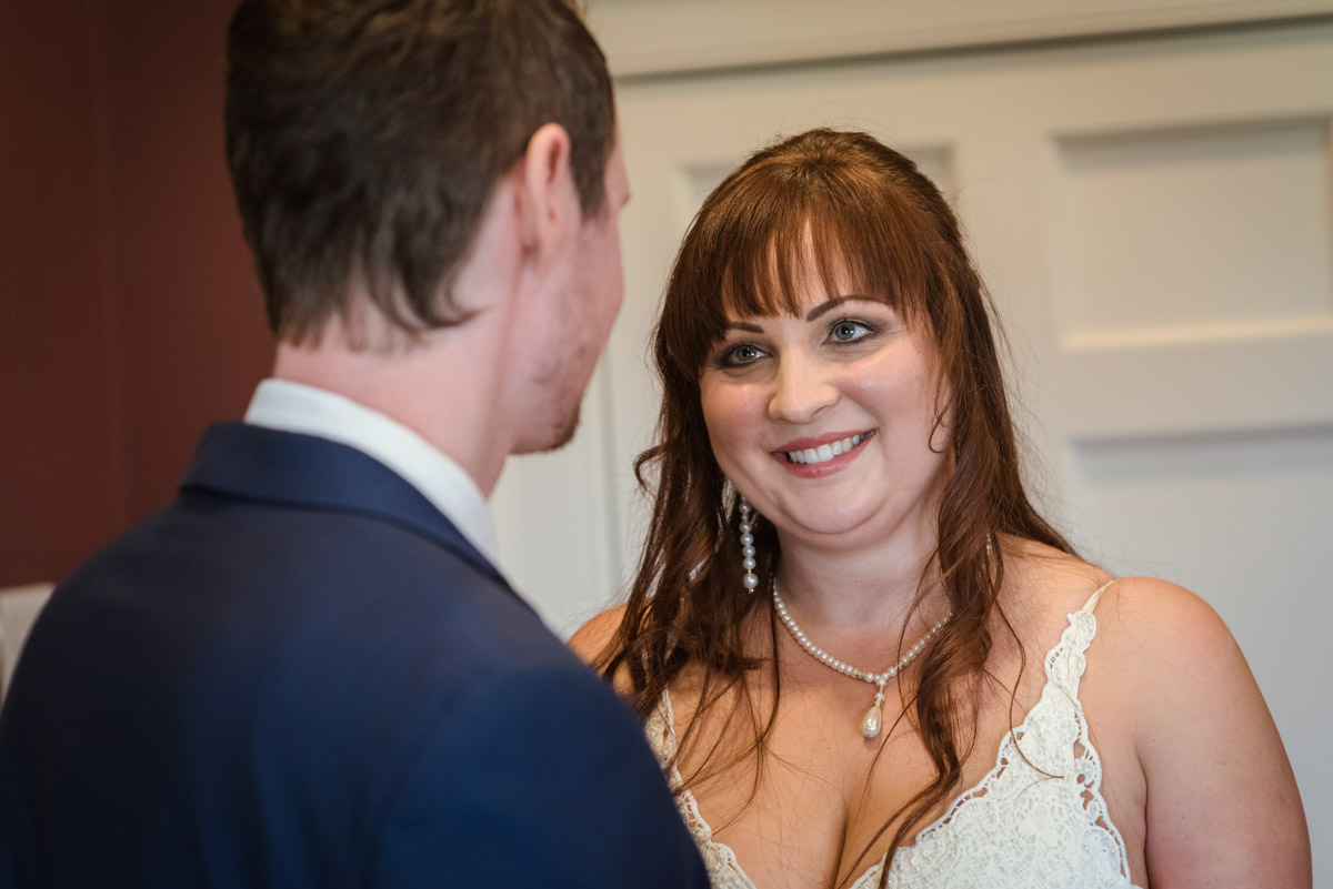 Photograph of Lucie and John at their Danson House wedding