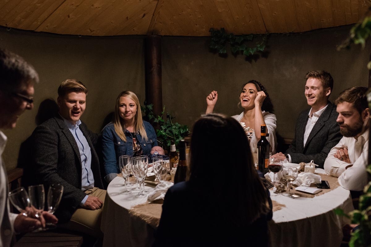 Guests enjoying wedding reception in Broadstairs