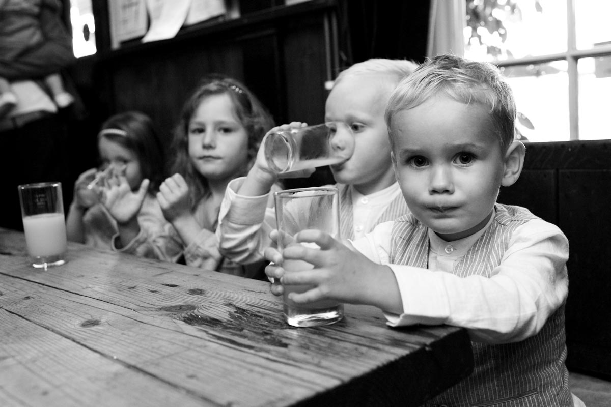 Photograph of Harry and Jake on the day of their christening in Kent
