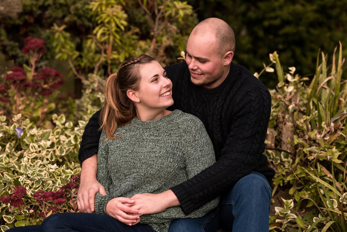 rachel and Ryan photographed during their pre wedding photoshoot