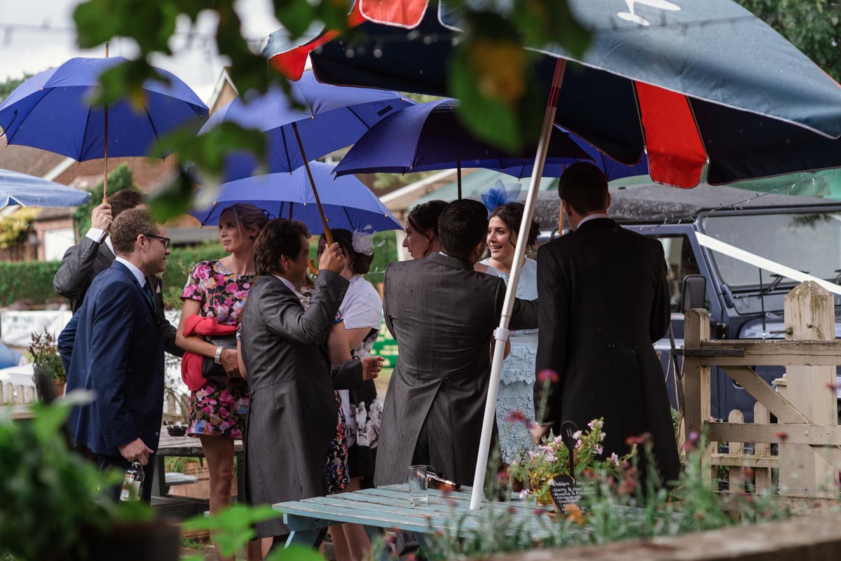 Guests at Rebecca and james Smarden church wedding in kent