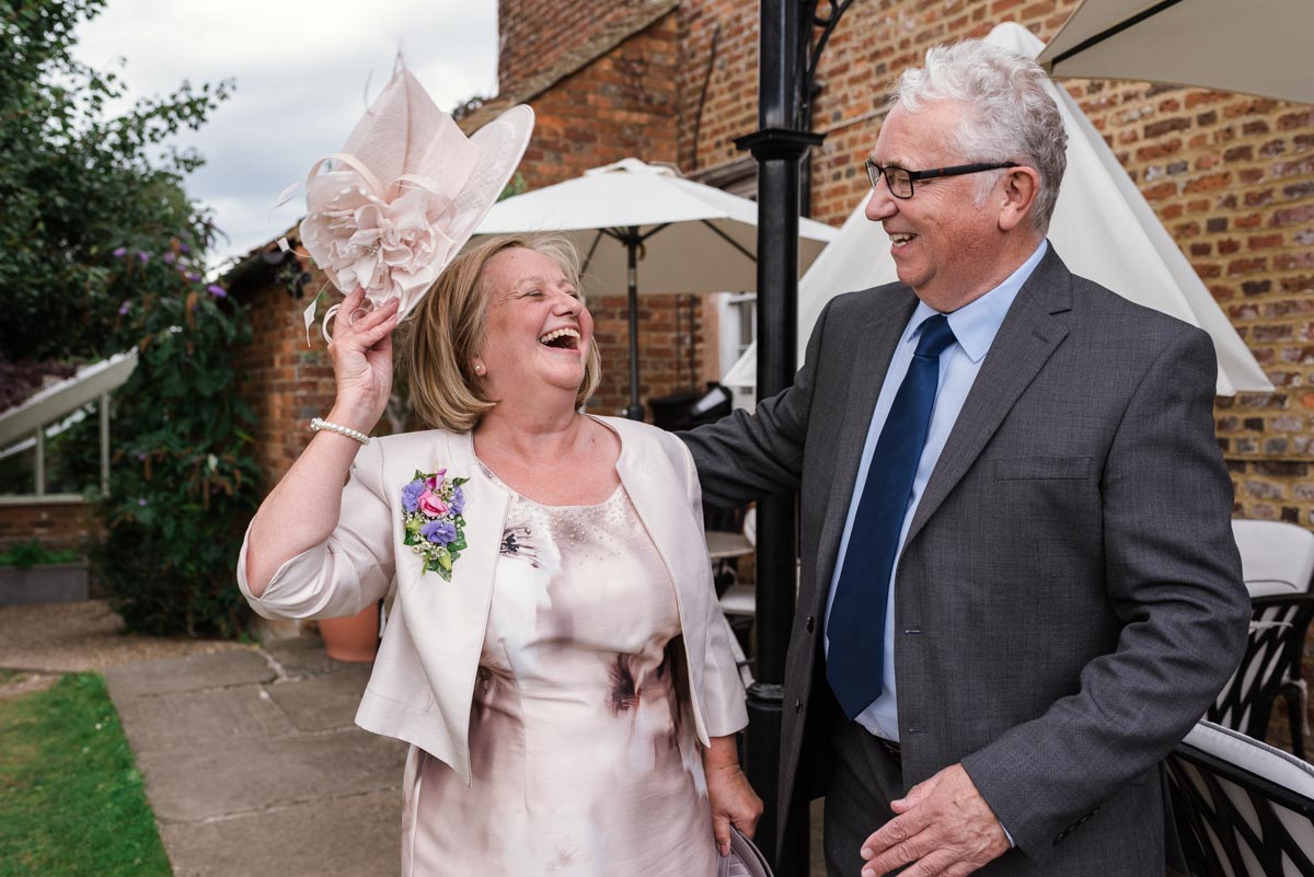 Photograph of Sarahs mum at her Secret garden wedding