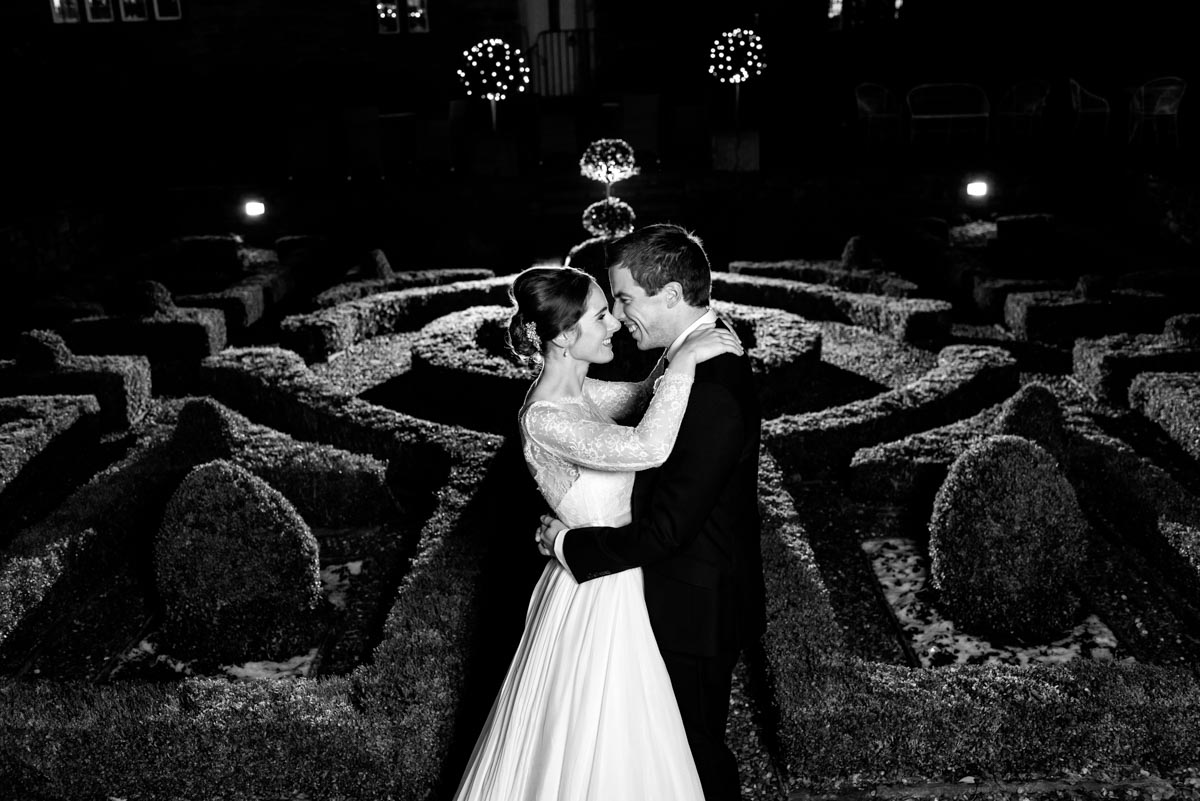 Photograph of Katherine and Tom in the gardens at Holdsworth house