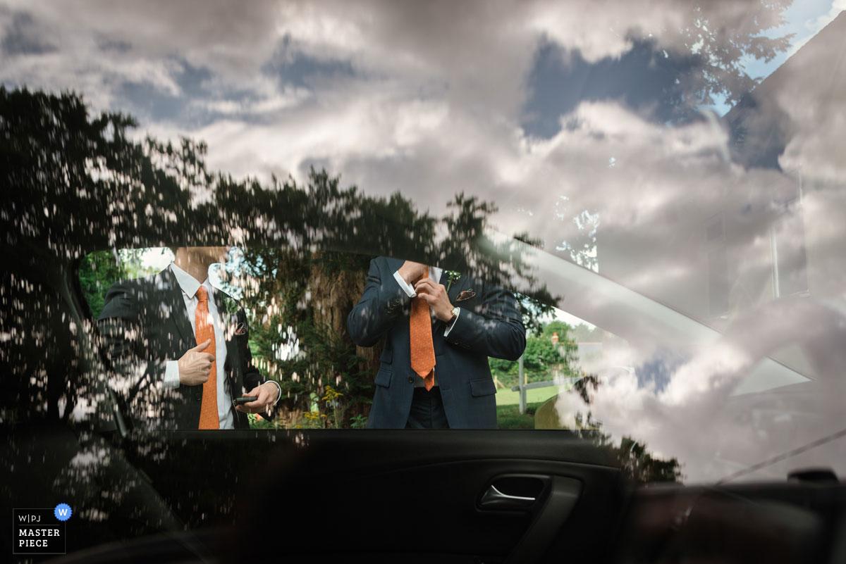 WPJA Photography awards. Photo of Stefan and his groomsman adjusting their ties