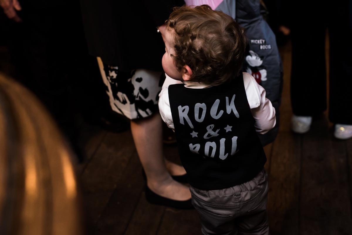 Photograph of little wedding guest at shepherd neame brewery