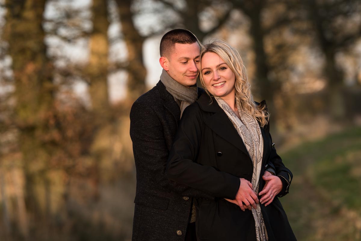 Rob and Amy during their engagement photography session in February this year.