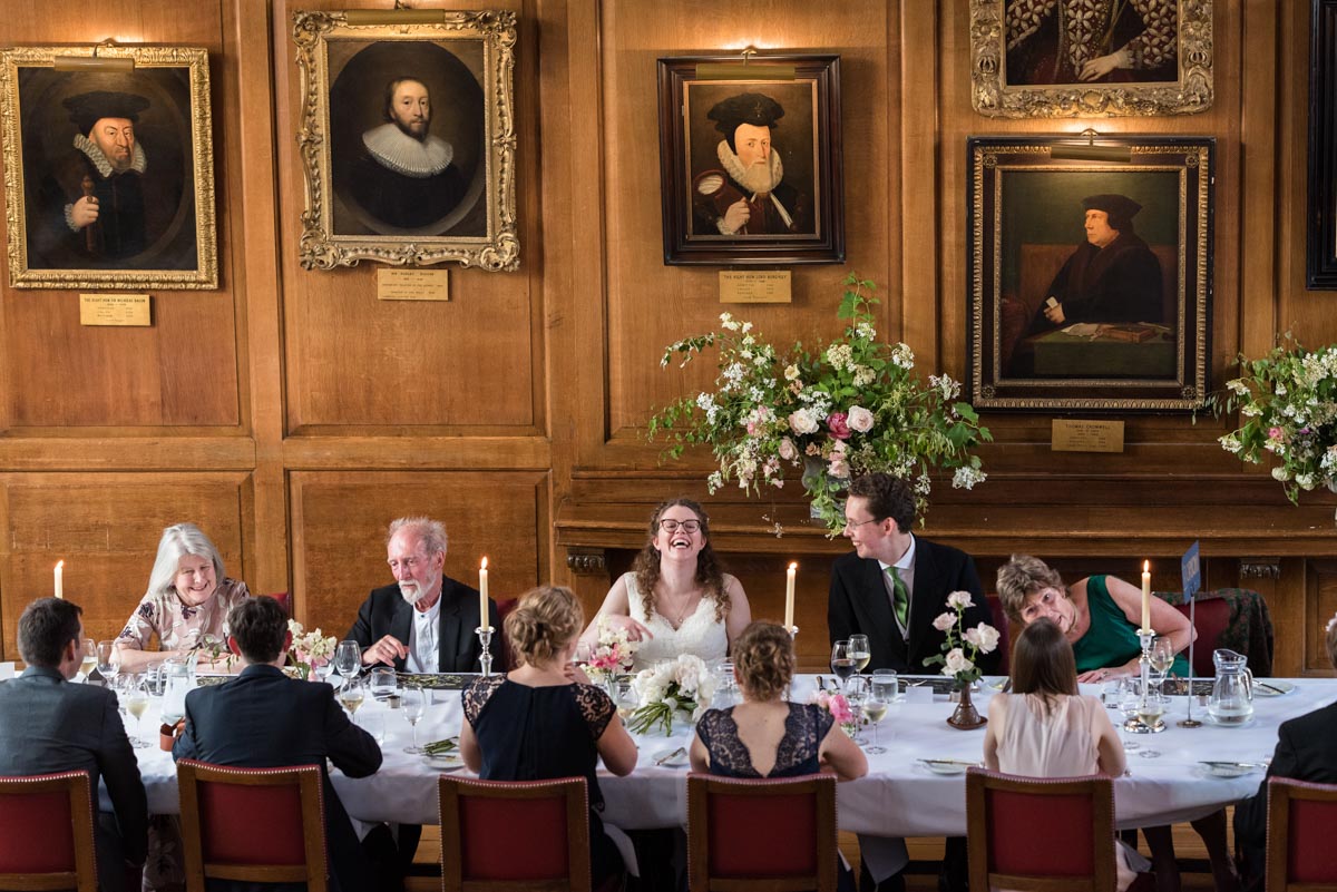 Wedding breakfast at Grays Inn, London
