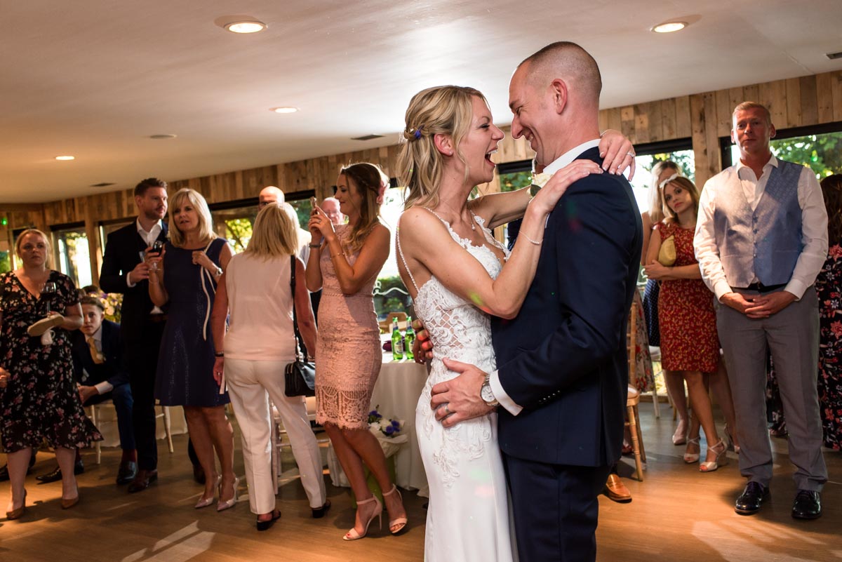 first dance at Crown Lodge wedding in Kent