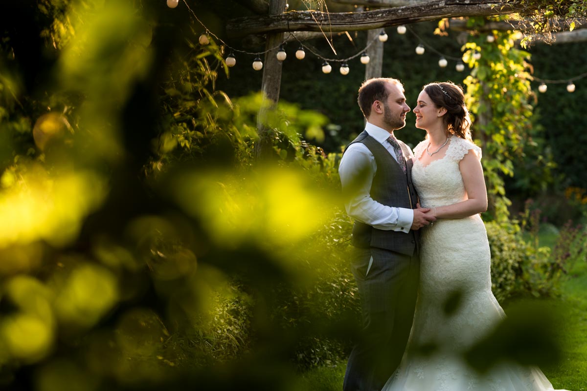 Couple photograph at The Gardens Yalding in Kent
