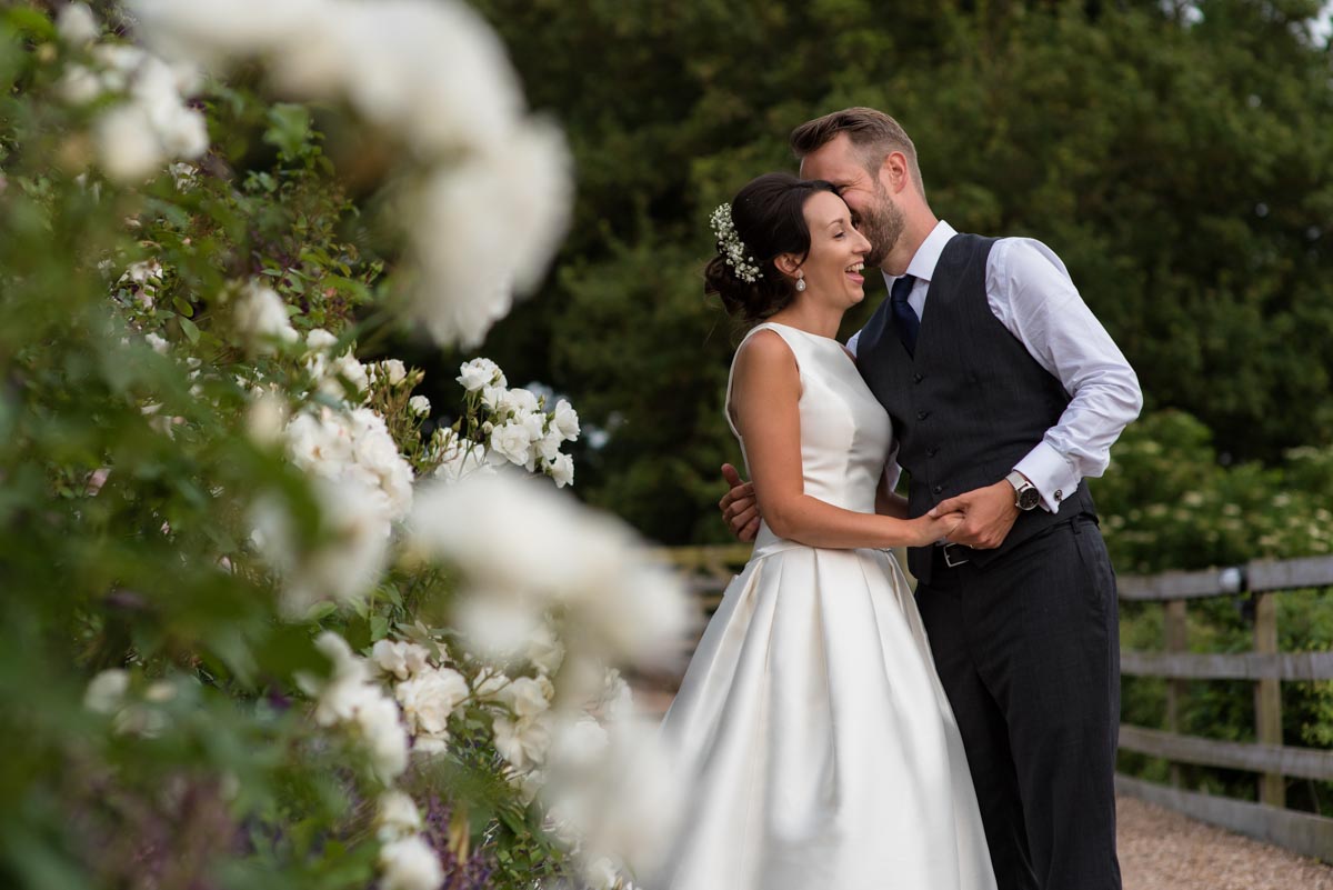 Sarah and Craig photographed together at Odo's Barn in kent