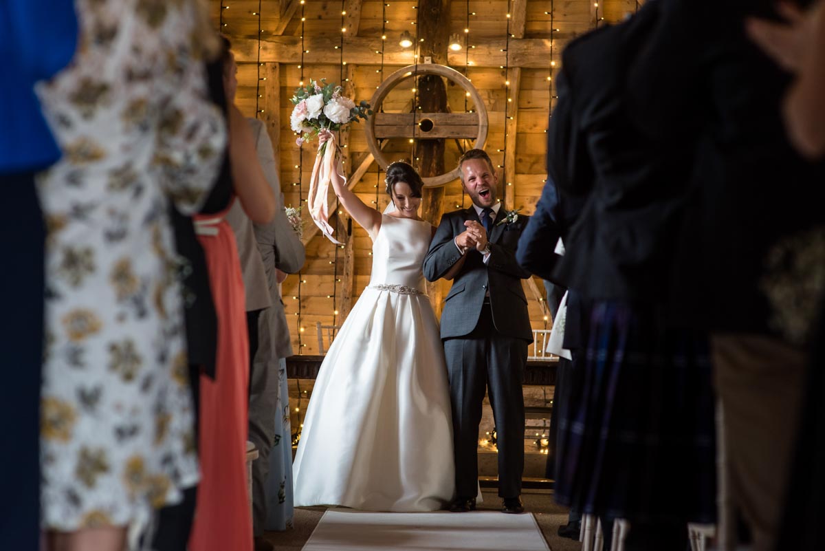 Odo's Barn wedding photography, Craig and sarah celebrate their marriage