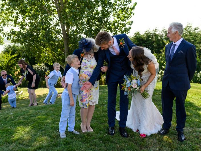 Group photographs at Ferry House Inn at Kailey and Robs wedding