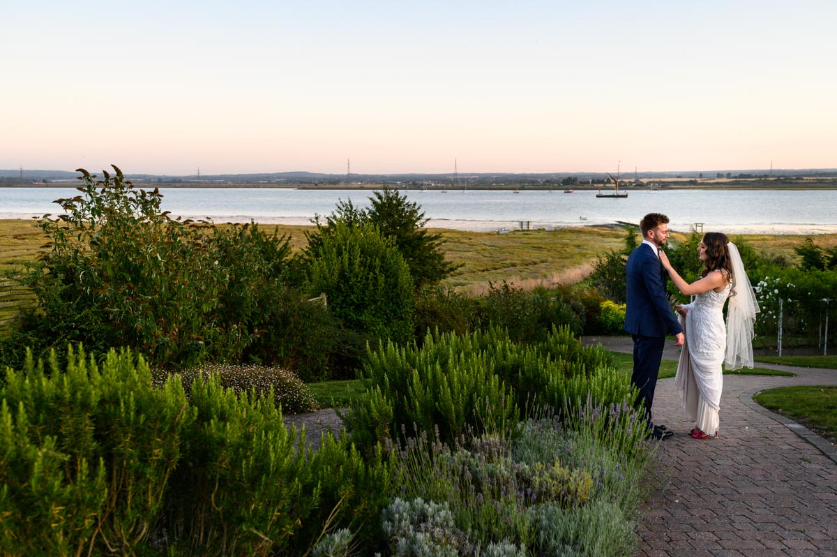 Kailey and Rob photographed at The Ferry House In n on their wedding day