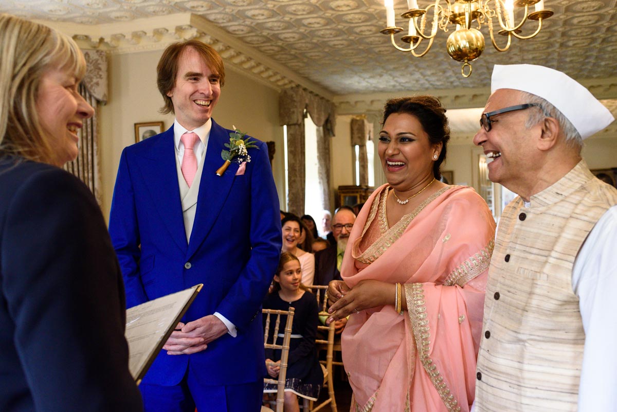 Doug & Vinita Chilston park wedding ceremony