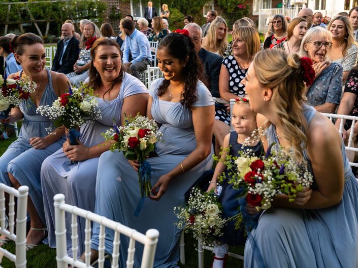 wedding photography best of 2021 photograph of bridesmaids at imogen and glens wedding at the little silver hotel in kent