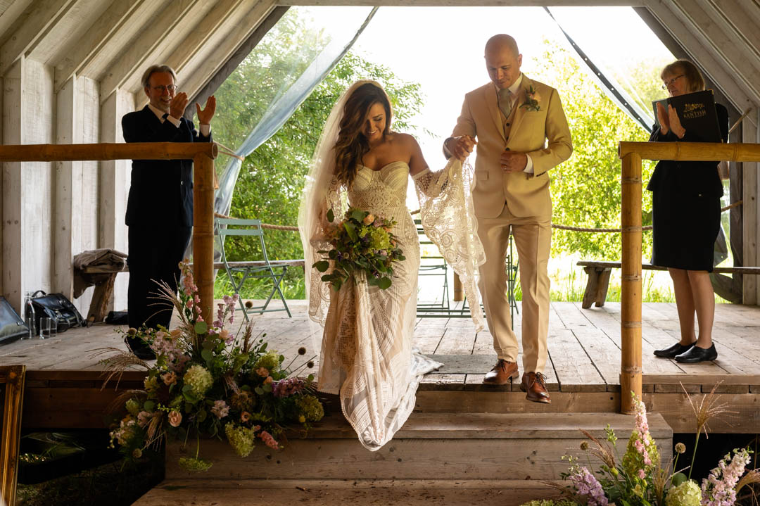 The Wilderness wedding venue ceremony of Naomi and Laurence