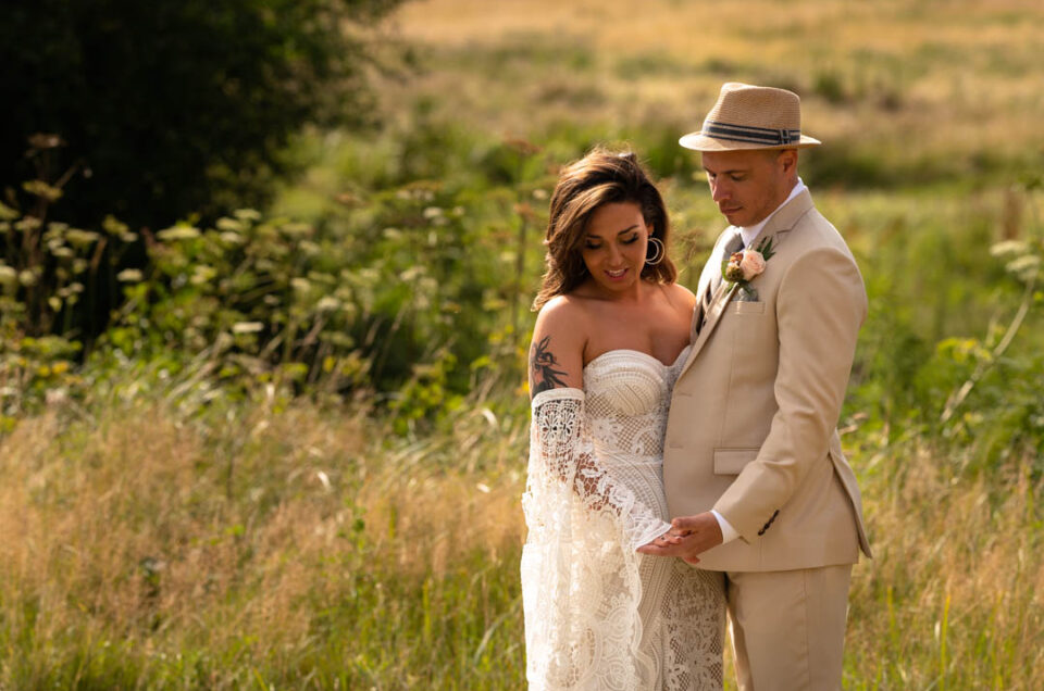 The Wilderness Wedding Venue Naomi and Laurence photographed together