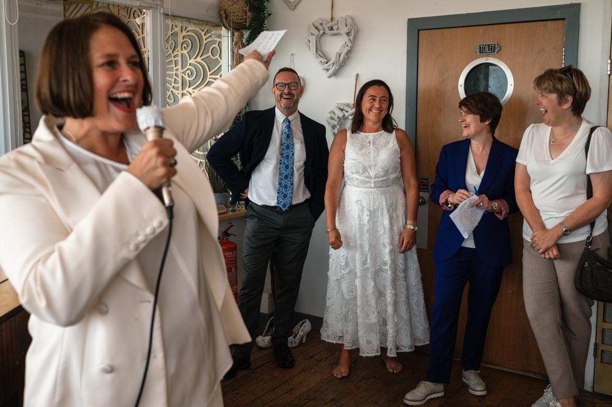 same sex wedding in Brighton. wedding speeches photography