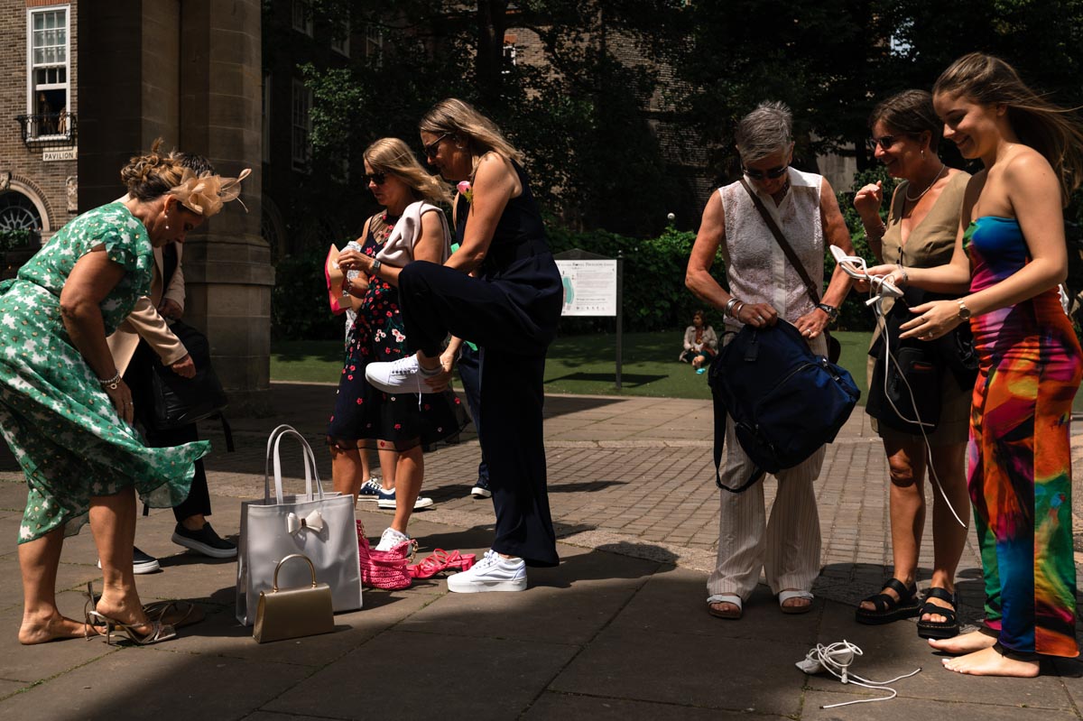 Guests at Sharon and Donna's same sex wedding at the Brighton Royal Pavillion