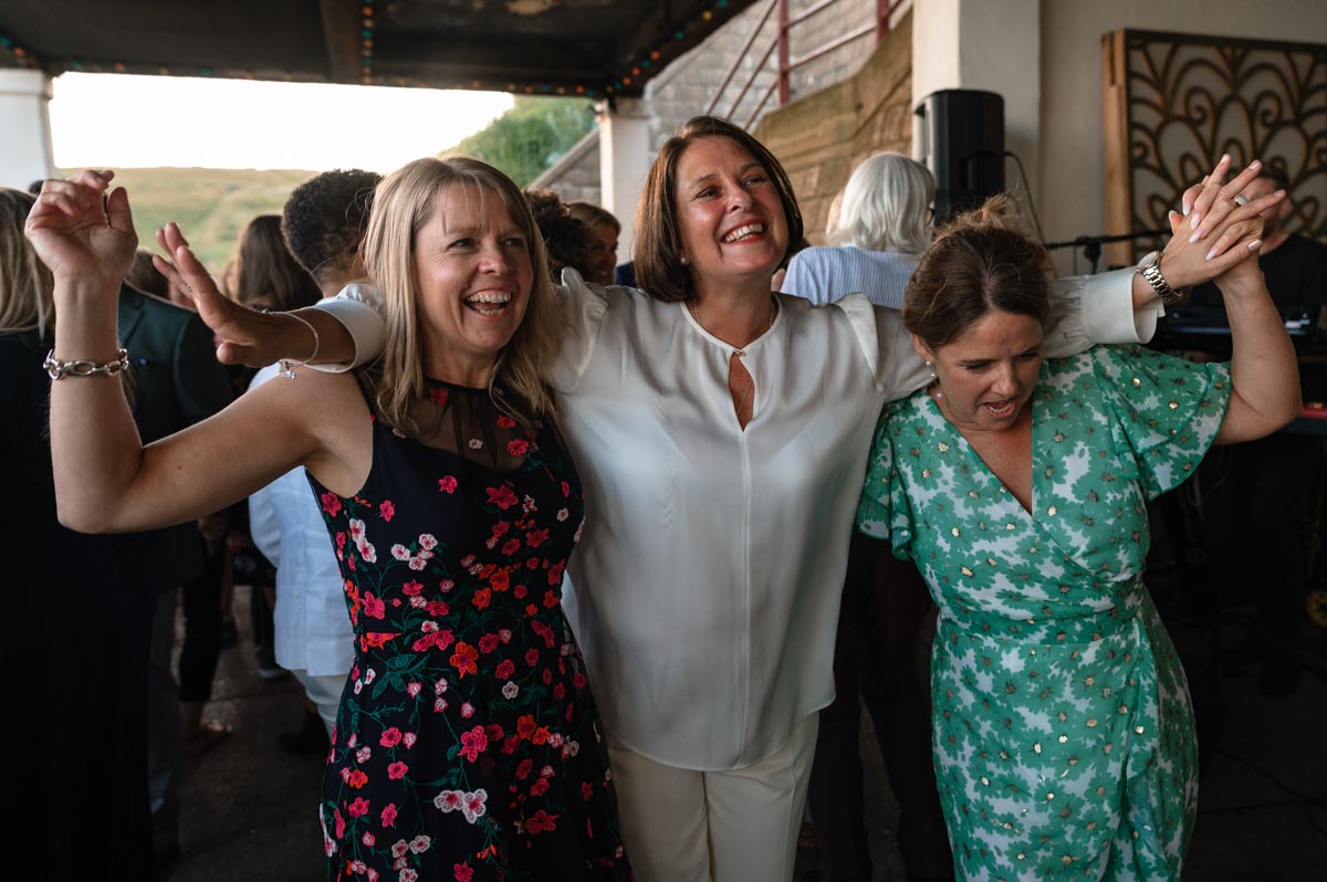 Photograph of Donna at wedding reception in Saltdean