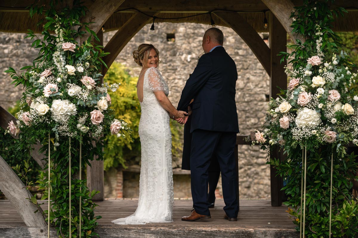 westenhanger castle wedding photography - lara and phil after the ceremony
