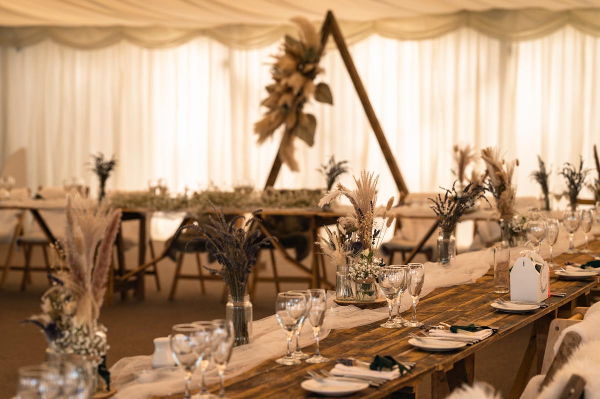 westenhanger castle marquee wedding decorations
