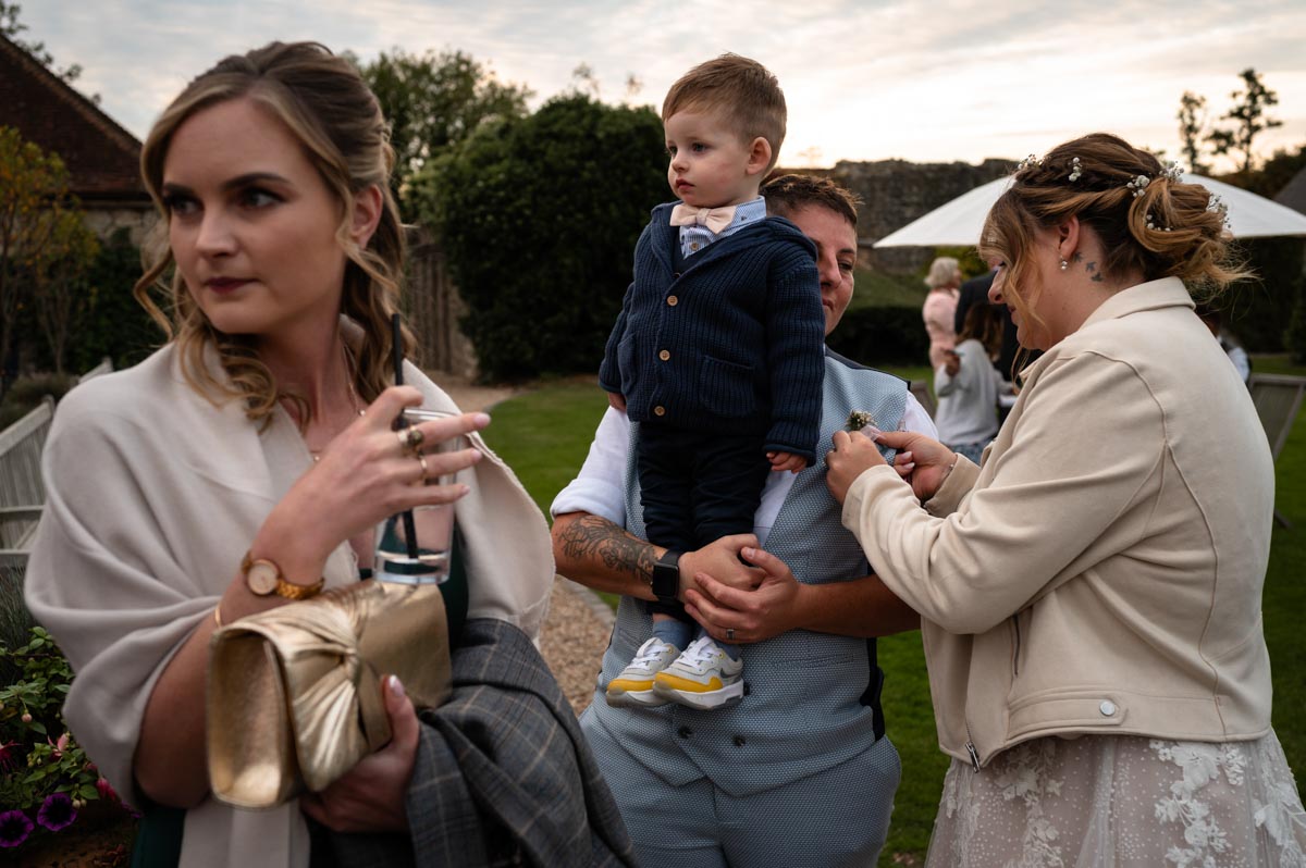 wedding reception photography at westenhanger castle in kent