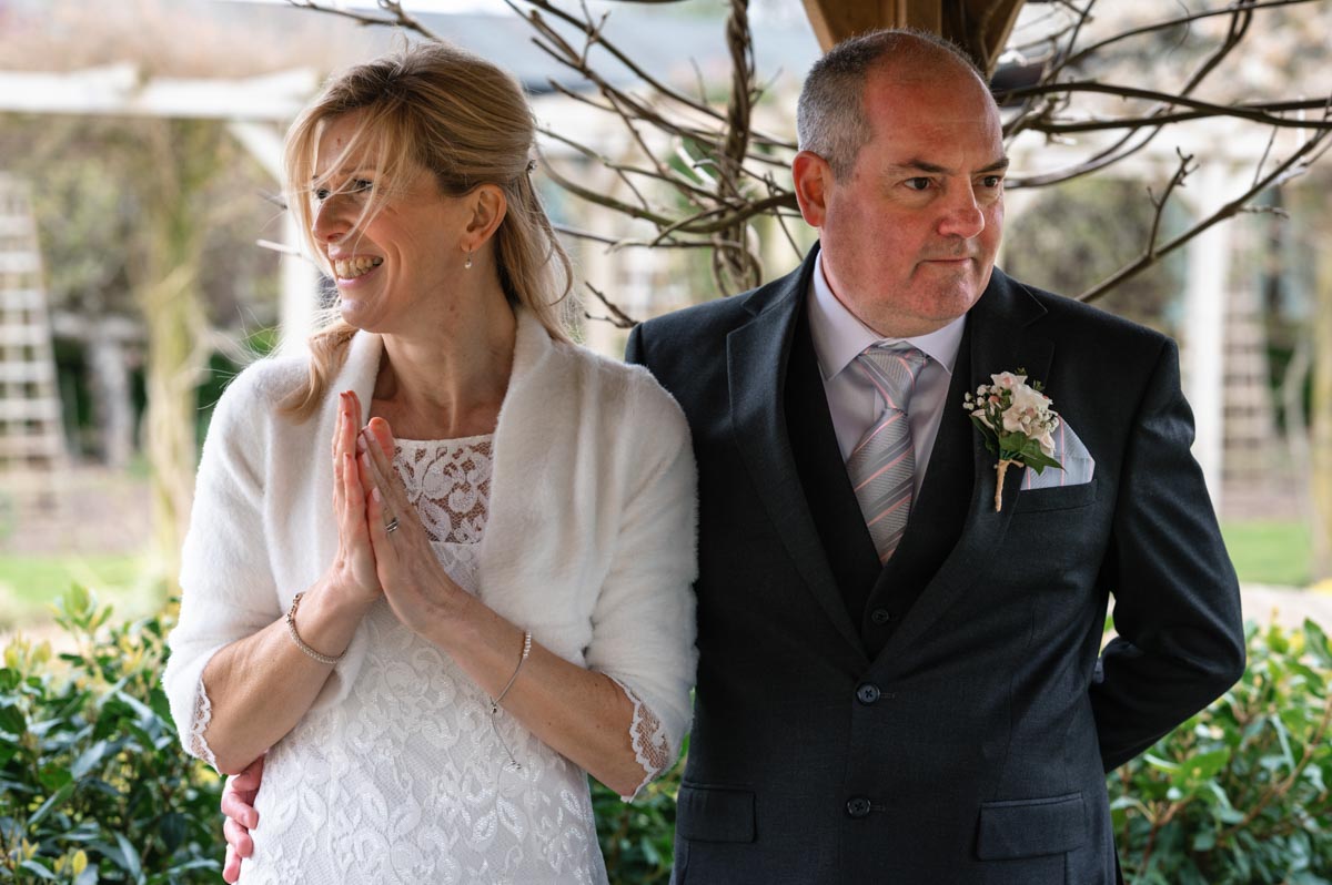 Jane and Andrews wedding at the secret garden in Kent